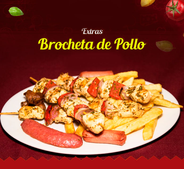 Brochetas de Pollo